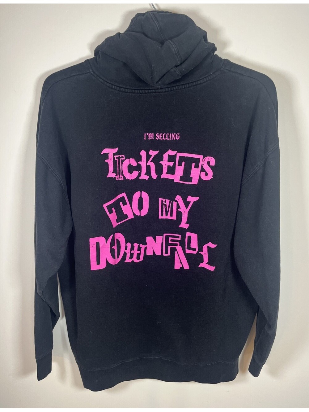 Machine Gun Kelly Official MGK Tickets To My Downfall Hoodie Black Pink 2XL